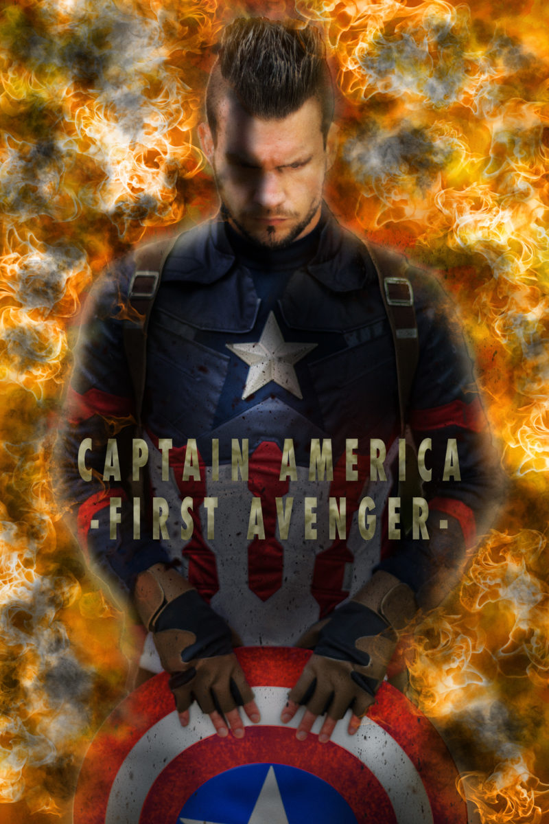 Captain America Filmplakat Cocer. Hier im Remake mit Sebastian Pahl.