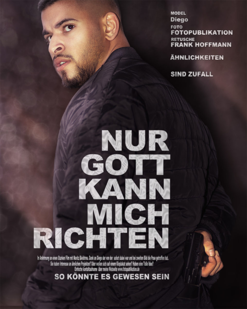 Gerne nutze ich die Gelegenheit, bei Männer Bildnisse und Portraits auch schon mal das ein oder andere Cinema Poster zu realisieren.