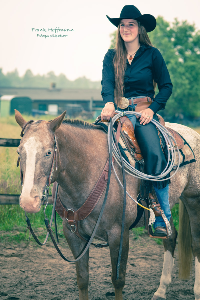 Ranchgirl Fotoshooting mit Lara Kneblewski.