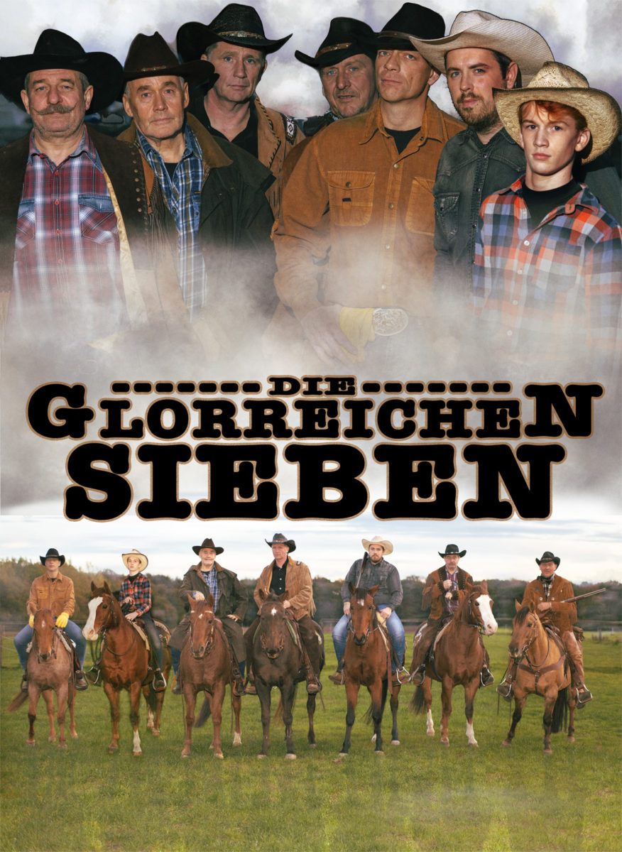 Filmplakat. Die glorreichen Sieben! Themen Shootings und Fotoaktionen in Anlehnung an das Original. Ich biete verschiedene Fotoaktionen an, Filmplakat Cover Shootings, Westernshootings und vieles mehr.